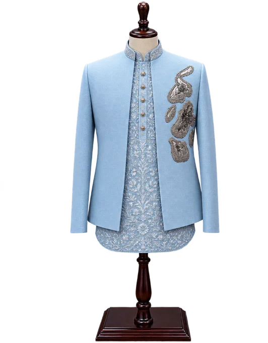 Sky Blue Indo Western Standee